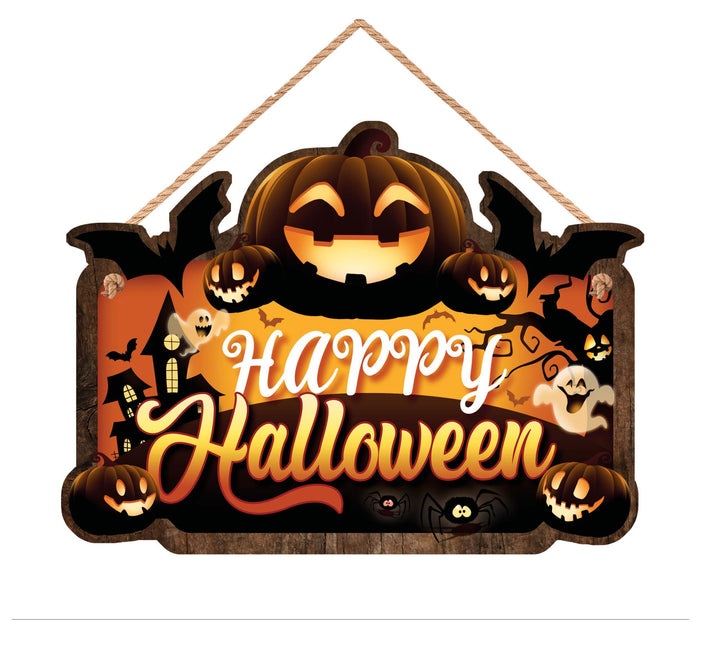 Halloween Cartel colgante Feliz Halloween 35cm