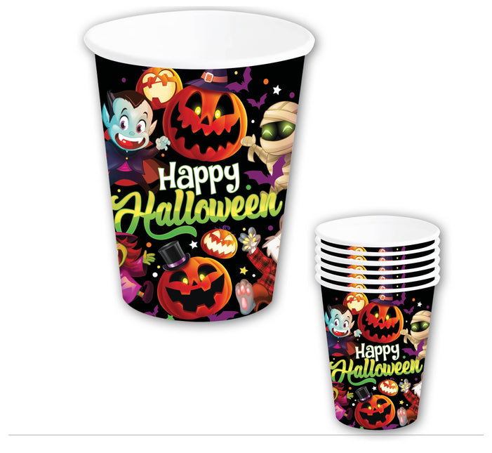 Vasos de Halloween 240 ml 6 uds.