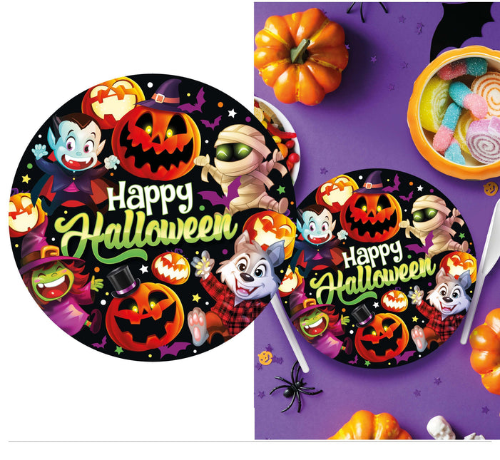 Platos de Halloween 23cm 6ud