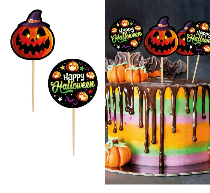 Halloween Adorno para tarta 6cm 12pcs