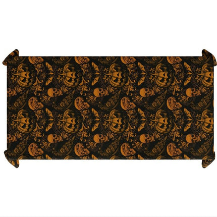 Mantel Halloween Negro Naranja Calabaza 2.74m