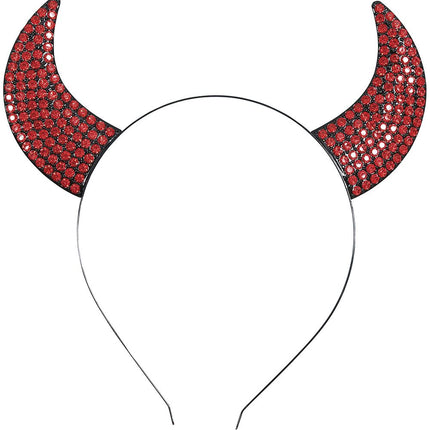 Diadema Halloween Diablo Rojo