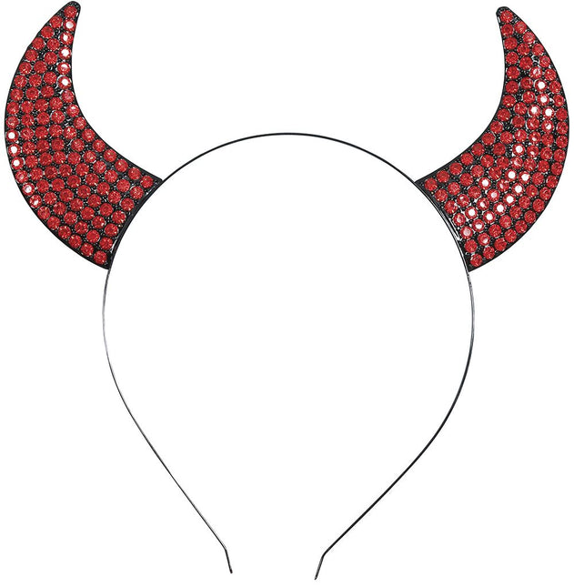 Diadema Halloween Diablo Rojo