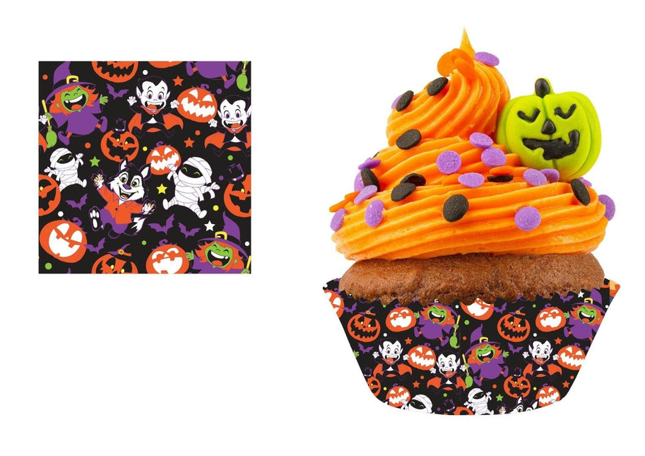 Halloween Moldes para magdalenas Papel 5cm 50pcs