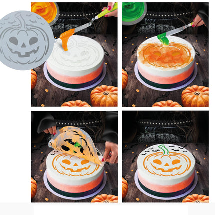 Plantilla Tarta Halloween Calabaza 25cm