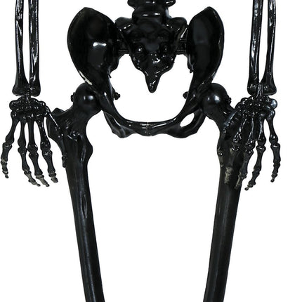 Decoración Colgante Halloween Esqueleto Negro 90cm