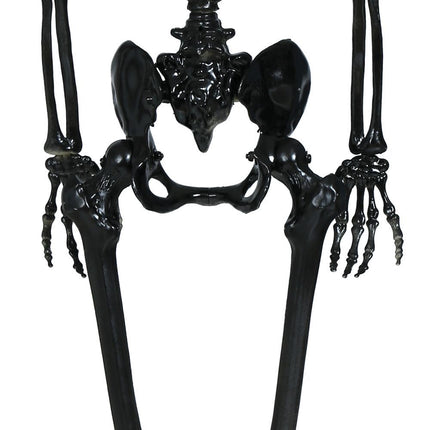 Decoración Colgante Halloween Esqueleto Negro 90cm