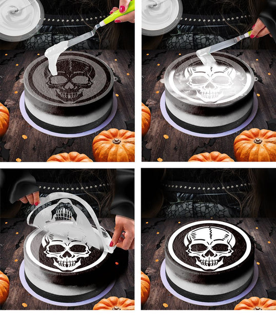 Plantilla Tarta Halloween Calavera 25cm