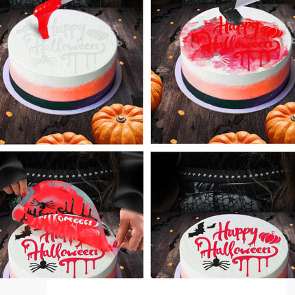 Plantilla Tarta Halloween Feliz Halloween 25cm