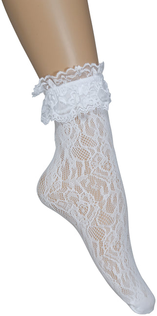 Calcetines Blancos Encaje 2pcs