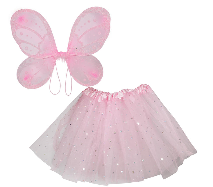 Conjunto hada rosa, niños