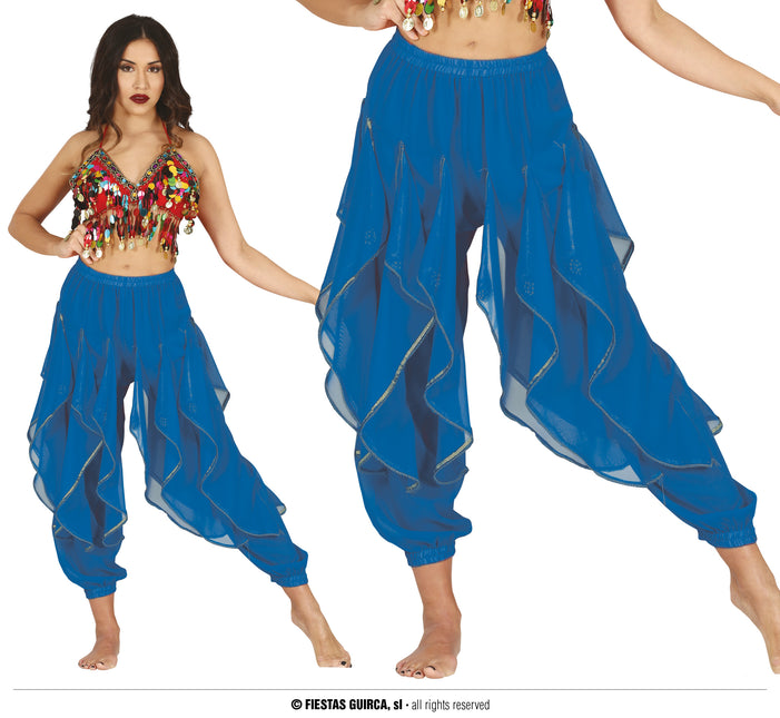 Hq pantalones azules de danza del vientre