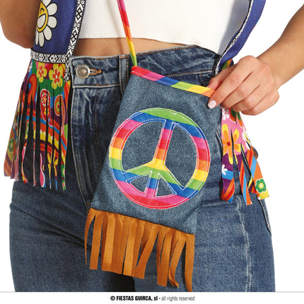 Bolsa hippie, 27x15 cm