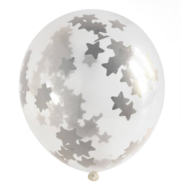 Globos Confeti Estrellas Borla 30cm 3pcs