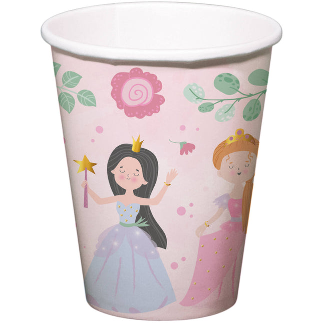 Vasos - Pretty Princess - 250 ml - 8 piezas