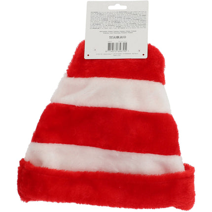 Gorro de Navidad Bastón de caramelo Rojo Blanco