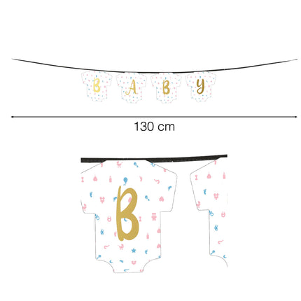 Guirnalda de Revelación de Sexo Bebé 1,3m