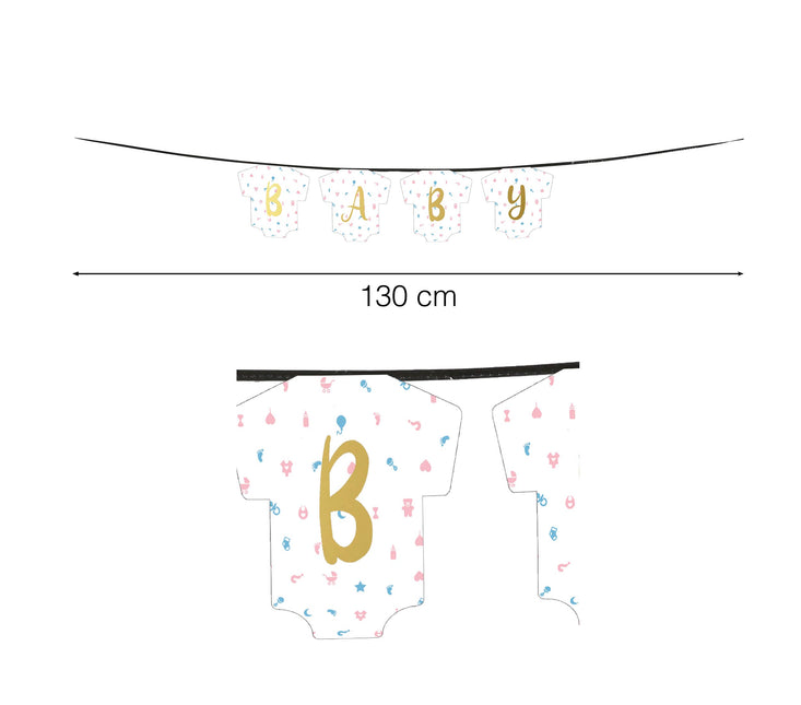 Guirnalda de Revelación de Sexo Bebé 1,3m