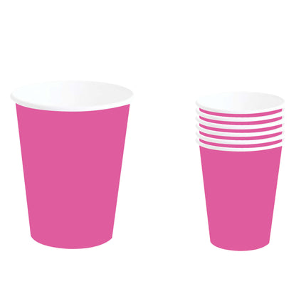 Vasos Fucsia 240ml 6uds.