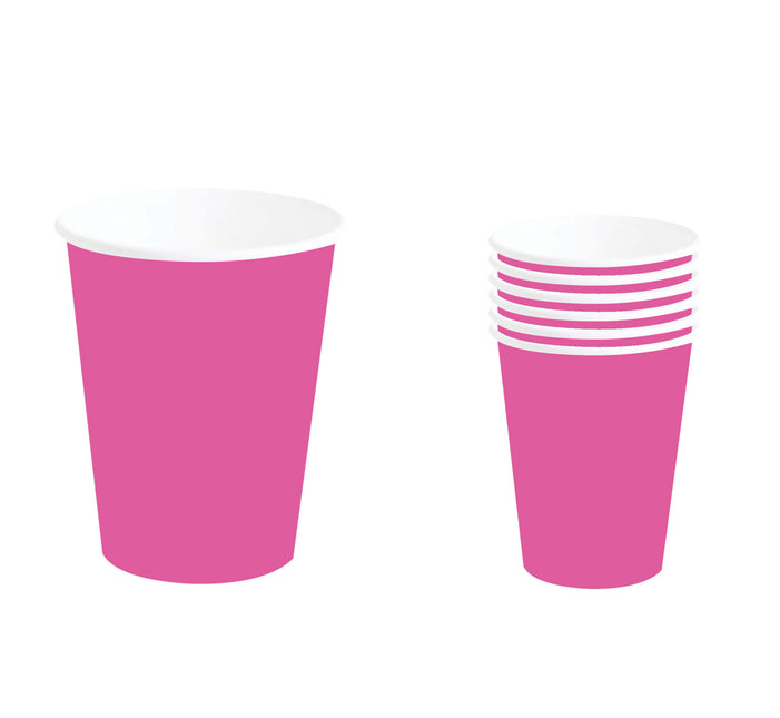 Vasos Fucsia 240ml 6uds.