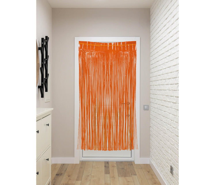 Cortina de puerta naranja 2m