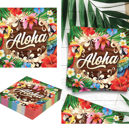 Bolsa 20 servilletas aloha verano 16x16