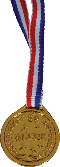 Juego de 3 medallas de bronce, plata y oro 4cm