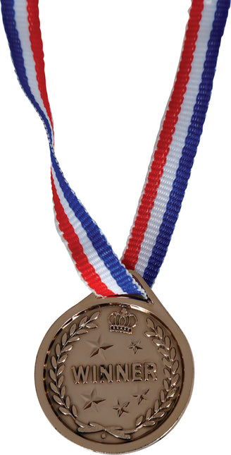 Juego de 3 medallas de bronce, plata y oro 4cm