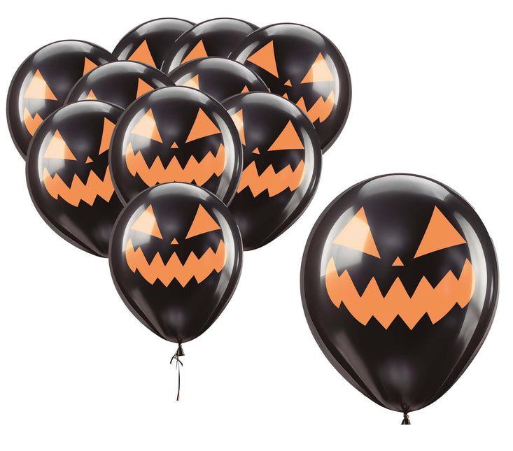 Globos de Halloween Calabaza 30cm 10pcs