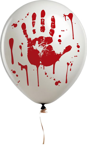 Globos de Halloween Huella de Sangre 30cm 10pcs