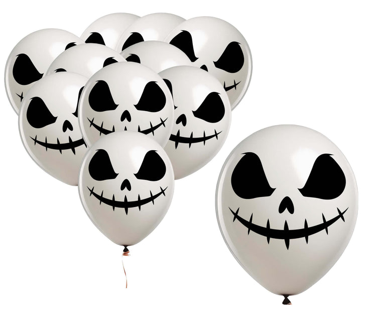 Globos de Halloween Espíritu Blanco 30cm 10pcs