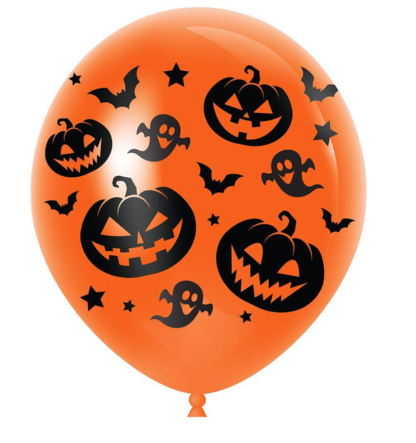 Globos Halloween Naranja 30cm 10pcs