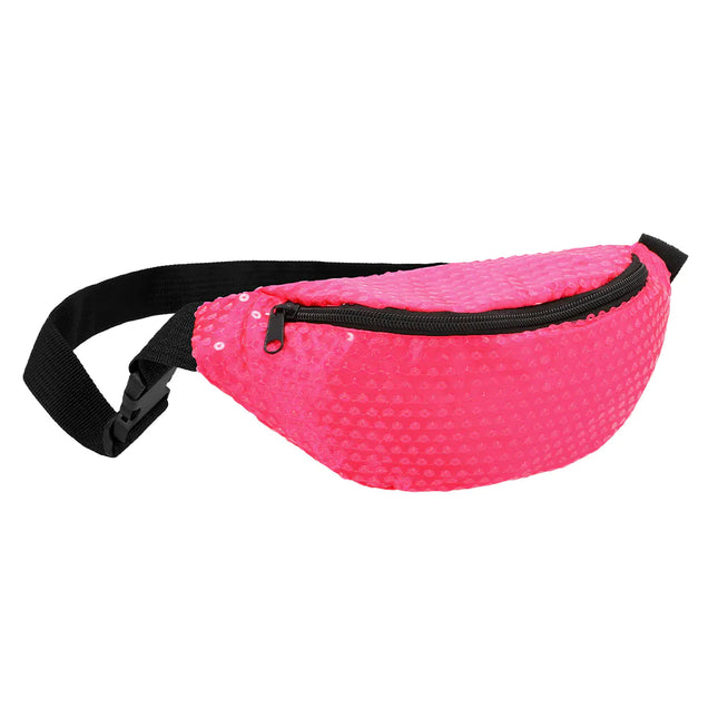 Bolso Hip Rosa Lentejuelas