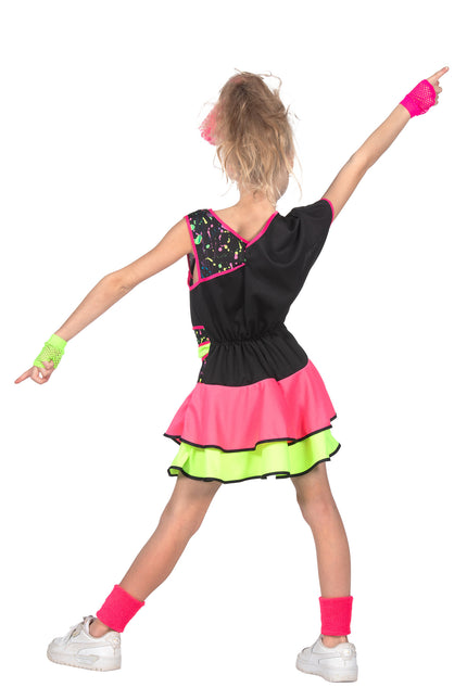 vestido 80's chicas neon