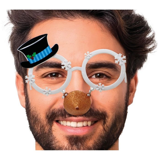 Gafas de Navidad Muñeco de Nieve