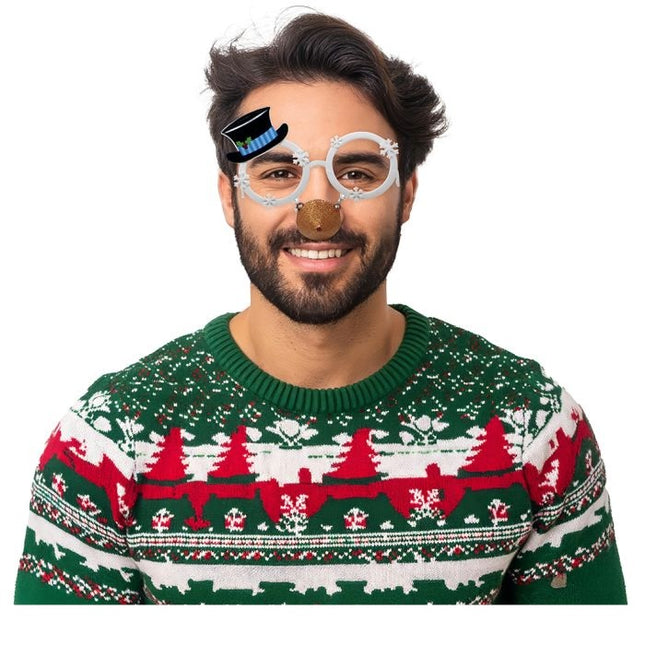 Gafas de Navidad Muñeco de Nieve