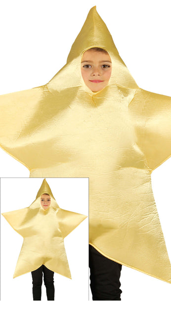 Traje Estrella de Navidad Oro Niño