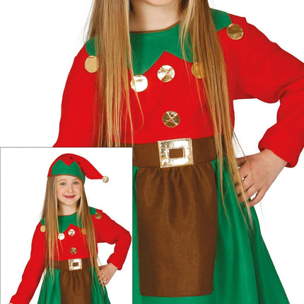 Vestido de Navidad Duende Niña