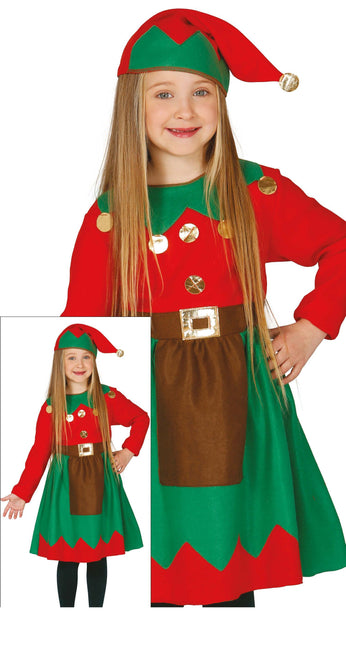 Vestido de Navidad Duende Niña