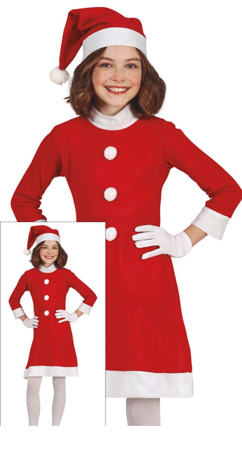 Vestido de Navidad Niño Papá Noel 5/6 años