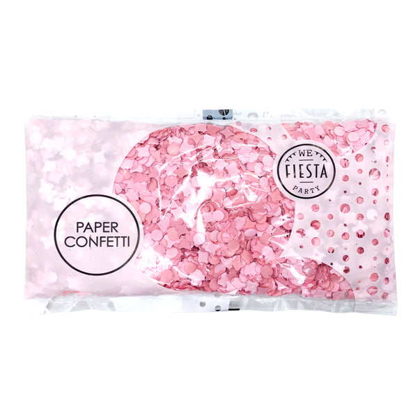 Bolsa de confeti rosa claro 100gr