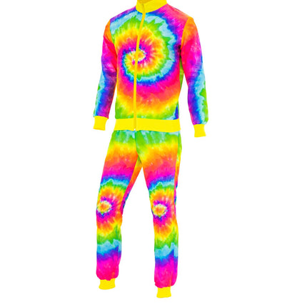 Chándal Hippie Neón Tie Dye Disfraz