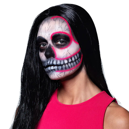 Set Maquillaje Halloween Esqueleto Uv