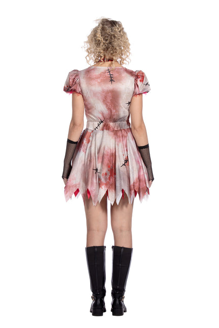 Vestido de Halloween corto con sangre