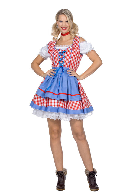 Vestido Oktoberfest a cuadros Sanne