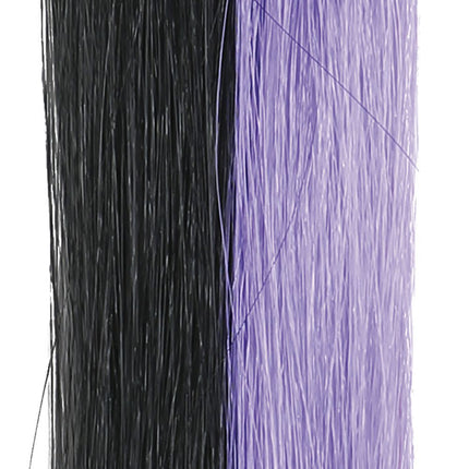 Halloween Extensión de pelo Negro Morado 40cm