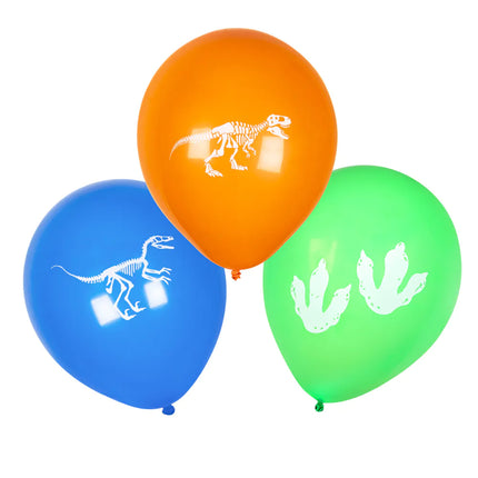 Globos de Dinosaurios de Colores 25cm 6pcs