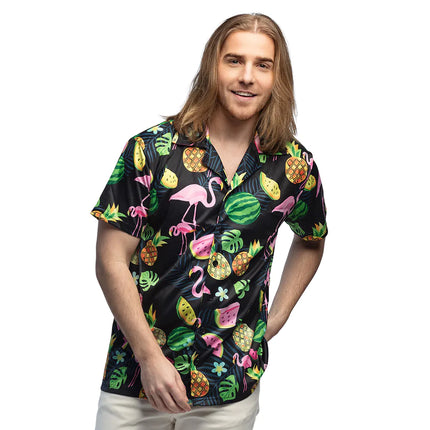 Camisa Swinging Flamingo