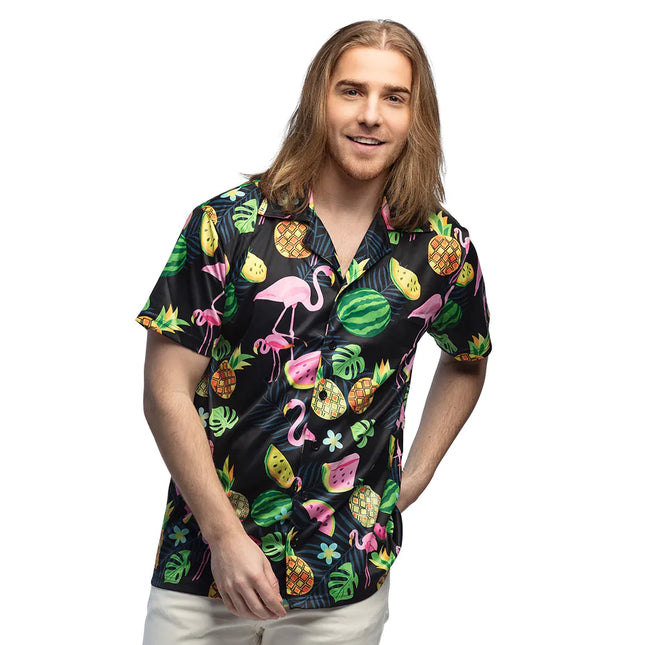 Camisa Swinging Flamingo