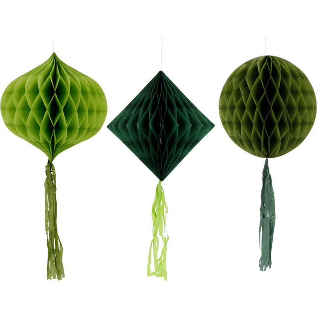 Panales Verde Mixto 30cm 3pcs